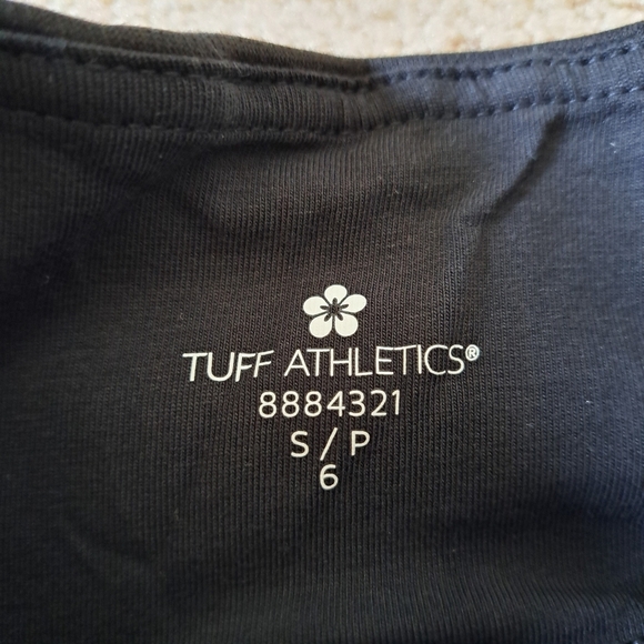 Tuff Athletics Leggings Set Of 2 Fleece Lined Pants Size Small (6) Grey Black - Picture 4 of 10